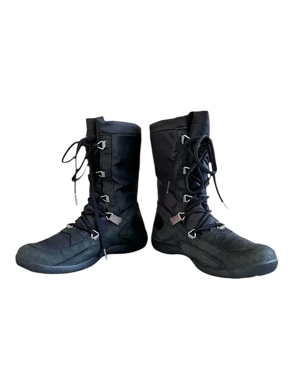 Ugg Waterproof Lace Up Boots Sherpa Lined Suede